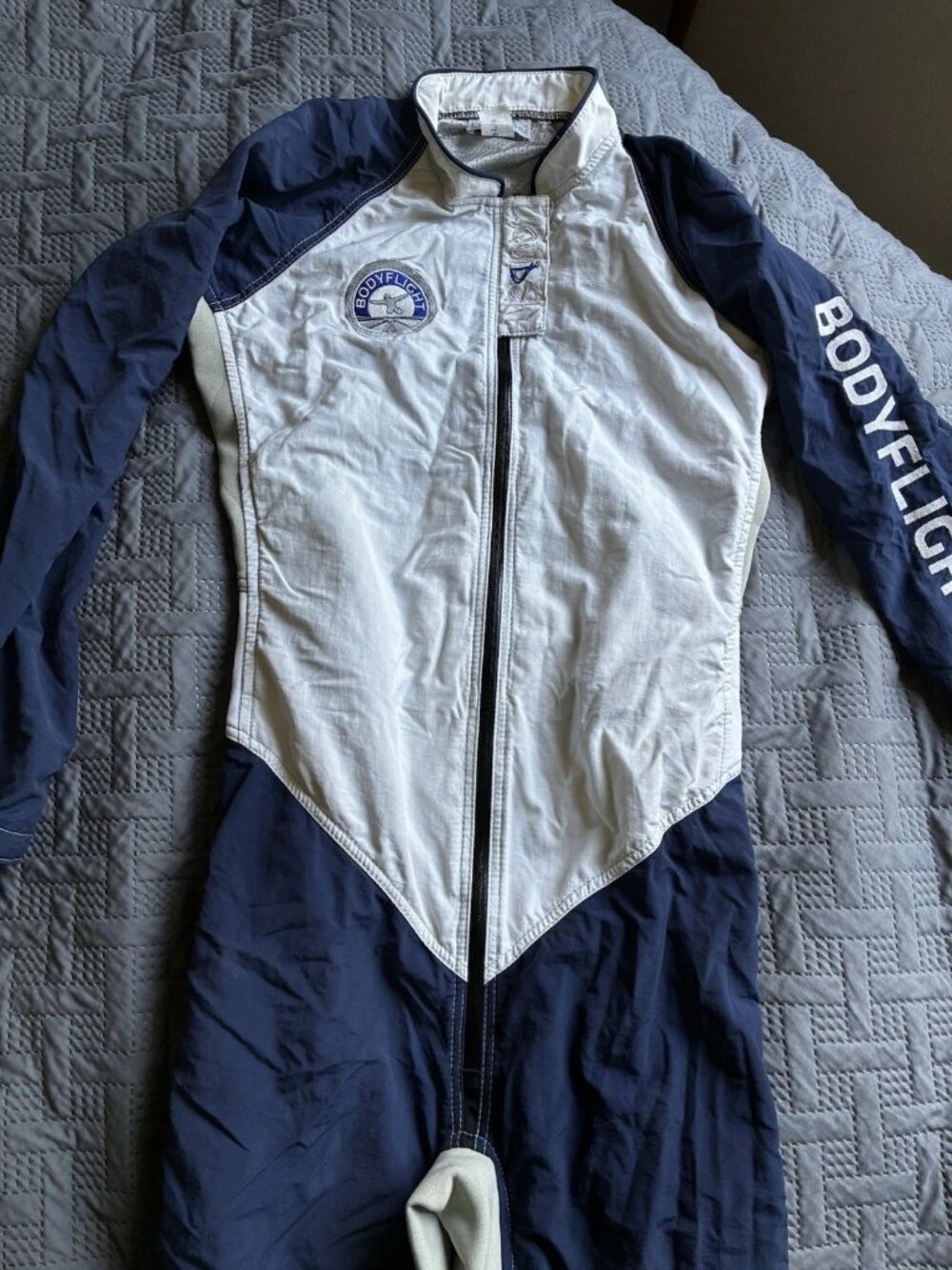 LiquidSky Bodyflight Indoor Skydiving Flight Suit Blue White Medium